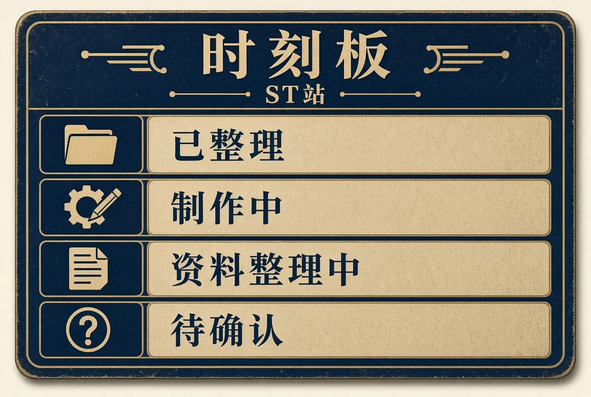 时刻板